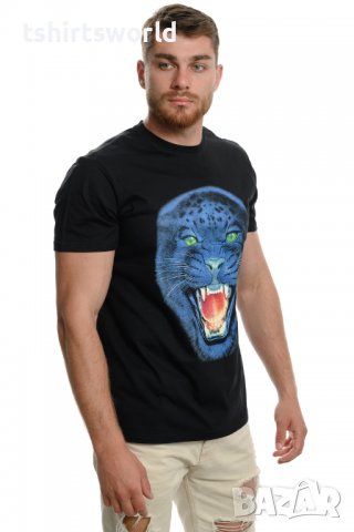 Нова мъжка тениска с дигитален печат Пантера, снимка 5 - Тениски - 37673577