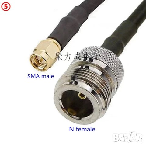 Кабел SMA male - N female / RG58 / 50 cm, снимка 1 - Друга електроника - 43618549