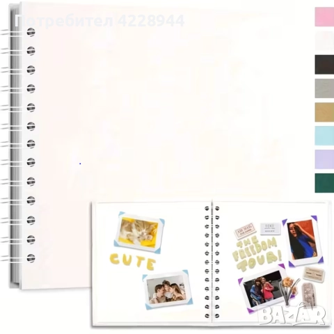 Албум за снимки и спомени – 40 страници, твърди корици + стикери сватба, Коледа, булчински, подарък, снимка 5 - Други - 52261867