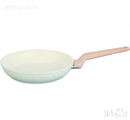 Тиган Voltz Nice, Кован алуминий, Мраморно покр., Индукция, Кремав меланж, снимка 3 - Съдове за готвене - 50192872