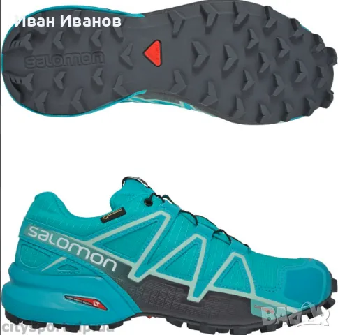 маратонки , туристически обувки  за бягане Salomon Speedcross 4 GTX (Gore-Tex)  номер 38 2/3, снимка 2 - Маратонки - 47346734