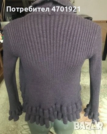 Дамска лилава жилетка, снимка 2 - Жилетки - 53216205