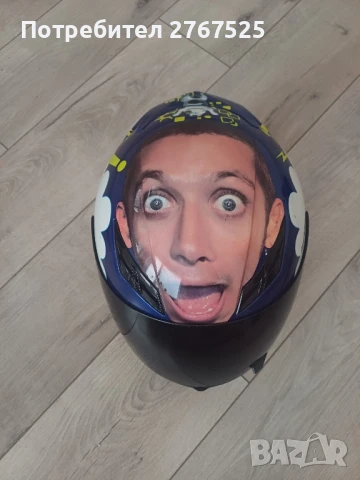Колекционерска Лимитирана Agv K-3 L Valentino Rossi мото каска Роси , снимка 3 - Колекции - 50714050