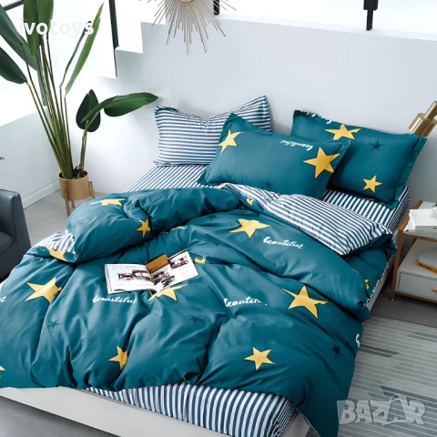 Двулицево спално бельо, 4 части - Модел WS13815, снимка 1