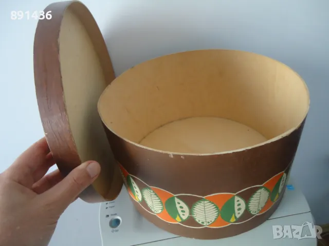 Стара ретро кутия за шапки, снимка 3 - Декорация за дома - 48011037