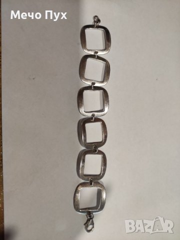 Сребърна гривна (1), снимка 4 - Гривни - 37269556