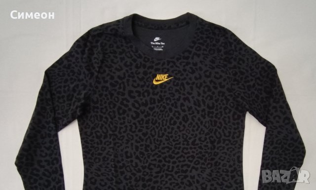 Nike Sportswear Animal Print оригинална блуза S Найк памук спорт, снимка 2 - Спортни екипи - 43034398