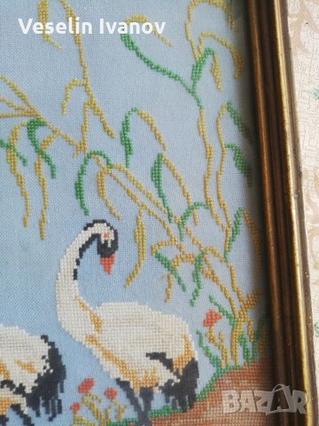 Гоблен щъркели, снимка 4 - Гоблени - 33129283