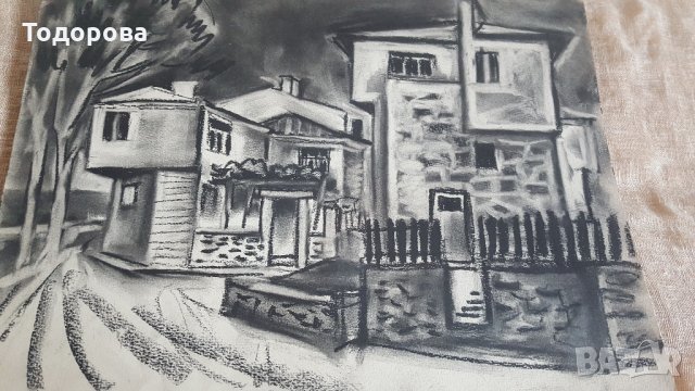 Лот от четири графики на стар художник , снимка 8 - Антикварни и старинни предмети - 26625947