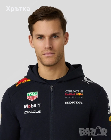 Red Bull Racing Team Full Zip Hoodie - Оригинално мъжко горнище, снимка 4 - Спортни дрехи, екипи - 52566778