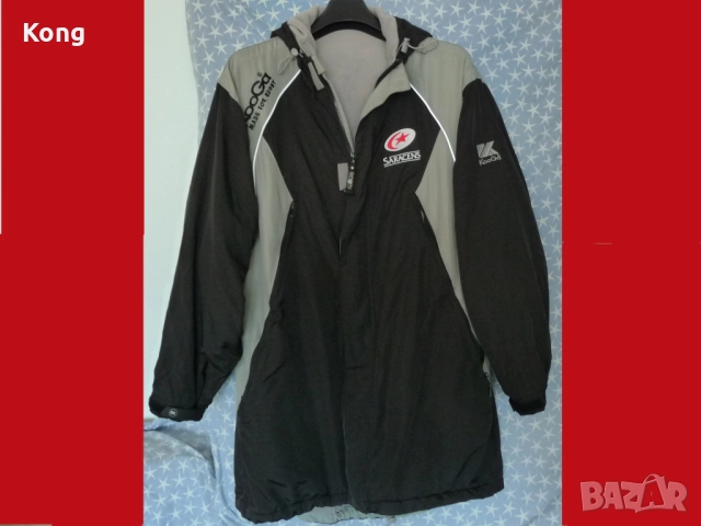 Оригинално винтидж яке NFL New York Jets бомбър Ню Йорк футболна горница с качулка jacket Kooga USA 