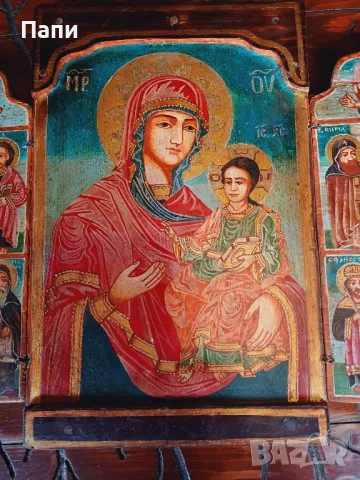 Български триптих от 19-ти век, снимка 2 - Антикварни и старинни предмети - 48245535