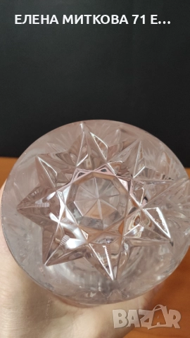 Масивна и голяма кристална ваза, снимка 6 - Вази - 52497775