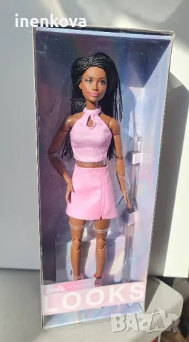Кукла Barbie Signature Barbie Looks Модел #21, с плитки, розова пола Barbie Looks #21, снимка 2 - Кукли - 47733437