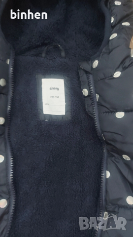 Детско топло яке с вата 6-8г.(128размер), снимка 3 - Детски якета и елеци - 51956442