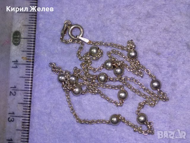 ПОСРЕБРЕНО ИТАЛИАНСКО НЕЖНО ФЕШЪН АРТ КОЛИЕ от БЛАГОРОДНА НЕРЪЖДАЕМА СТОМАНА 40233, снимка 11 - Колиета, медальони, синджири - 43225098