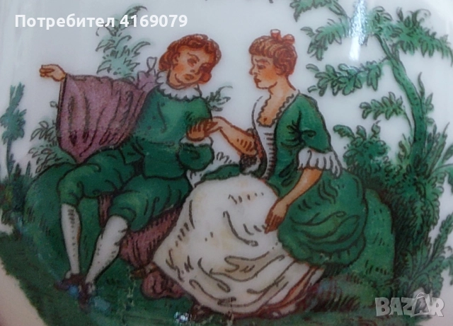 Винтидж чаши за кафе Furstenberg с романтичен декор , снимка 11 - Чаши - 52209925