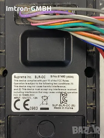  IP терминал за пръстови отпечатъци Suprema BLR-OC за части parts, снимка 3 - Друга електроника - 48049079