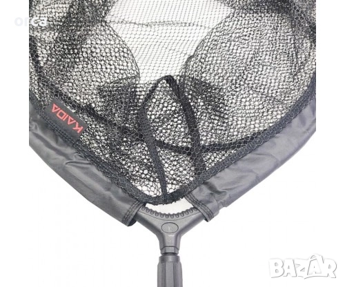 Кеп за риболов KAIDA 2.20м с гумирана мрежа 55х50см, снимка 2 - Такъми - 52856096