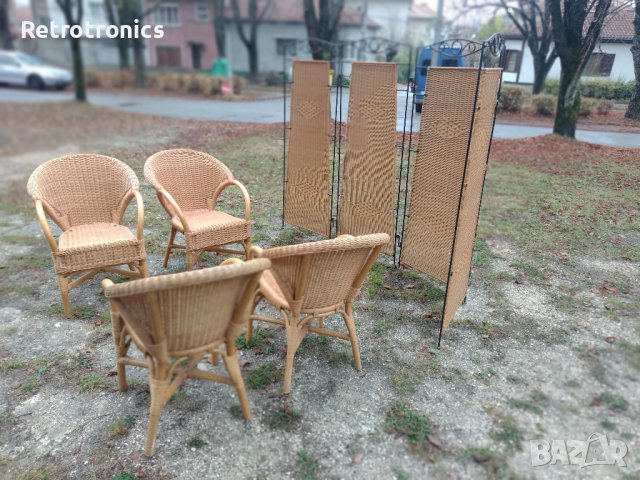 Градинска мебел от естествен ратан, снимка 5 - Градински мебели, декорация  - 38650448