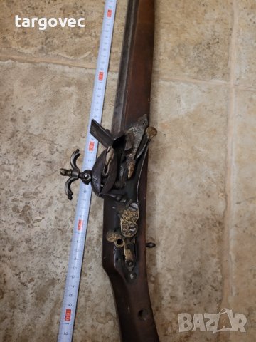 Дълга кремъчна пушка кремаклийка, снимка 7 - Антикварни и старинни предмети - 43421129