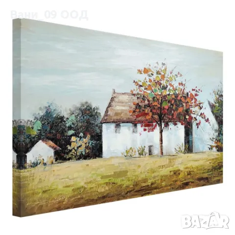 70х50см! Картина-канава "Самотната къща", снимка 2 - Картини - 47656160