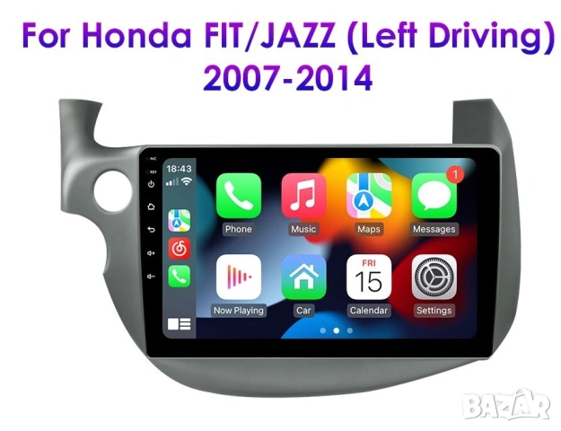 Мултимедия с Android за Honda Fit Jazz, Андроид, навигация, плеър, Хонда, двоен дин, Honda Jazz