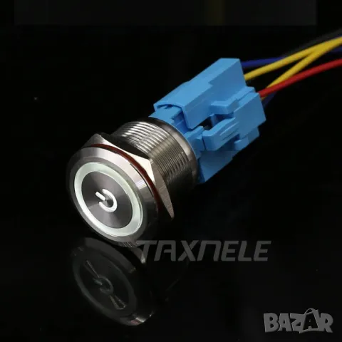 Метален бутон 22mm/черерна подсветка/230V, снимка 6 - Друга електроника - 49918579