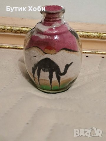 Арабско шишенце с ,,рисуван,, пясък, снимка 1 - Антикварни и старинни предмети - 38528573