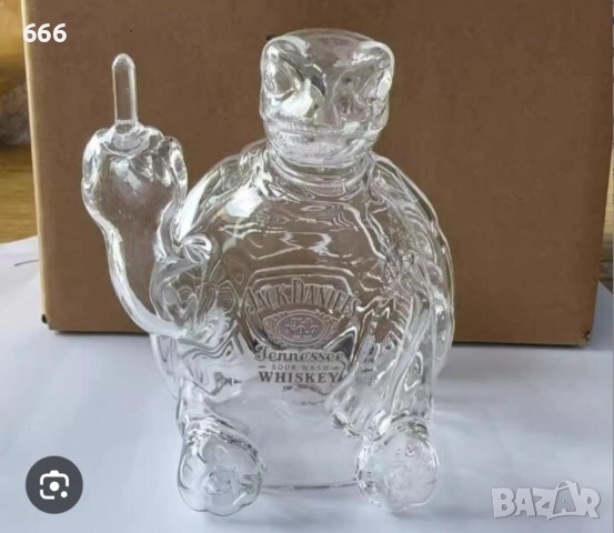 Уникална стъклена бутилка за уиски с животински мотив - декантер., снимка 2 - Други стоки за дома - 52707828