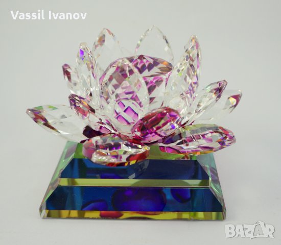 Луксозен кристален лотос, снимка 1 - Други стоки за дома - 26938314