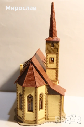 FALLER? KIBRI? N 1/160 СГРАДА ЦЪРКВА ВАГОН ВЛАК ЖП, снимка 5 - Колекции - 53367107