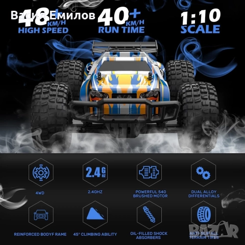 Офроуд RS кола с дистанционно управление , снимка 4 - Коли, камиони, мотори, писти - 52455745