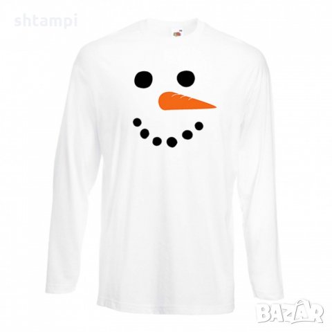 Мъжка тениска Коледа snowman face, снимка 5 - Тениски - 34690443