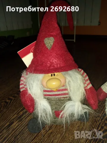 Нови с етикет коледни гноми 32см.(цената е на бр.), снимка 4 - Декорация за дома - 48115305