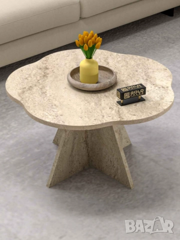 Дървена холна масичка / Масичка за кафе / Масичка за балкон 