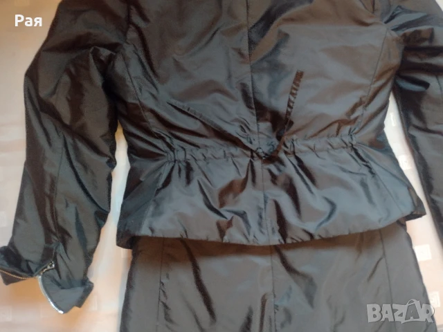 Черно елегантно яке + елек Ermanno Scervino, снимка 5 - Якета - 50742023