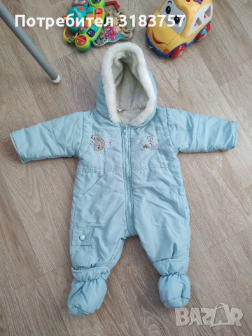 Светло син ескимос, скафандър бебе, снимка 2 - Бебешки ескимоси - 43351474