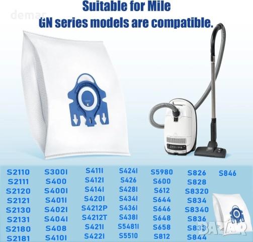 20 броя GN 3D високоефективни торби за прах за прахосмукачки Miele GN серия, снимка 5 - Прахосмукачки - 52088772