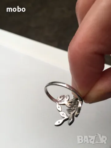 Красив сребърен пръстен с цирконий, тегло 3.12г , проба 925. , снимка 4 - Пръстени - 49673869