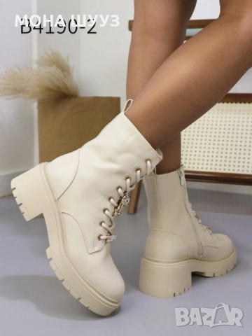 Дамски боти код 4109-2, снимка 4 - Дамски боти - 51906181