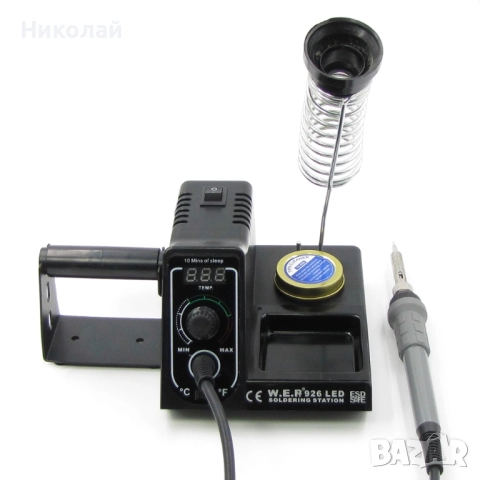 Станция за запояване WEP 926 LED, поялник, цифров дисплей, снимка 3 - Друга електроника - 52334634