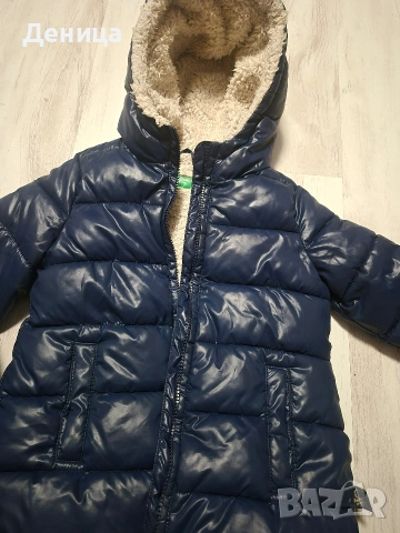 детско топло яке Бенетон , снимка 4 - Детски якета и елеци - 52695226
