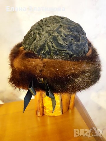 Шапка естествени кожи