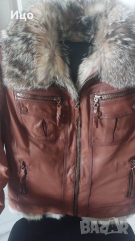 Яке естествена кожа - вълчи пух, снимка 12 - Якета - 43757668