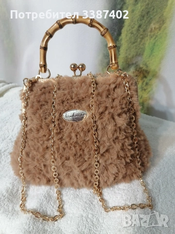 плетена кокетна чантичка, снимка 3 - Чанти - 53207907