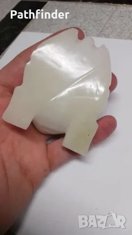 Фигура жаба от мраморен оникс, снимка 6 - Статуетки - 47968126