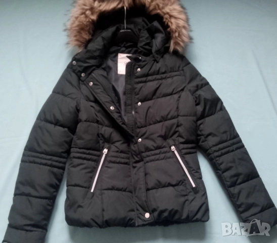 зимно зелено яке , снимка 2 - Якета - 52590282