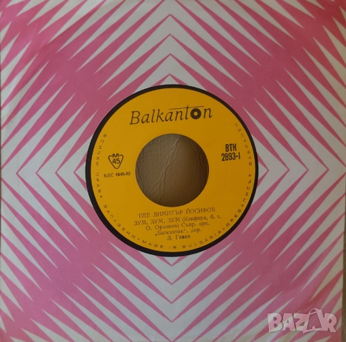 Грамофонни плочи Балкантон 7" сингли цени в обявата, снимка 17 - Грамофонни плочи - 48683053