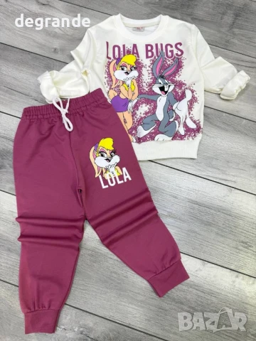Лилав Детски комплект Lola размери за 3.4 4.5 5.6 7.8 9.10